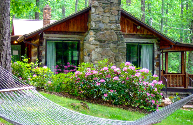 Cabin exterior at Asheville Cabins of Willow Winds.