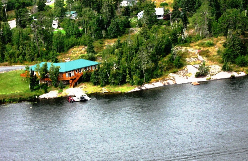 Aerial view of Paradise Cove Resorts.