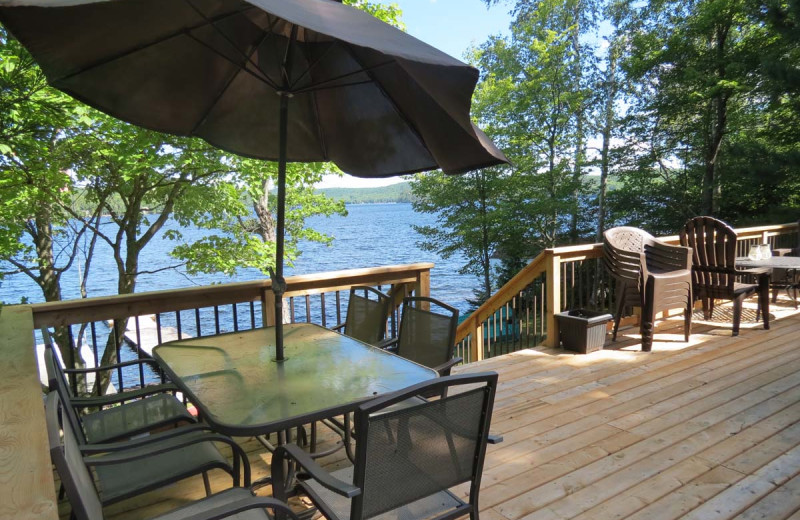 Rental dock at All-Season Cottage Rentals.