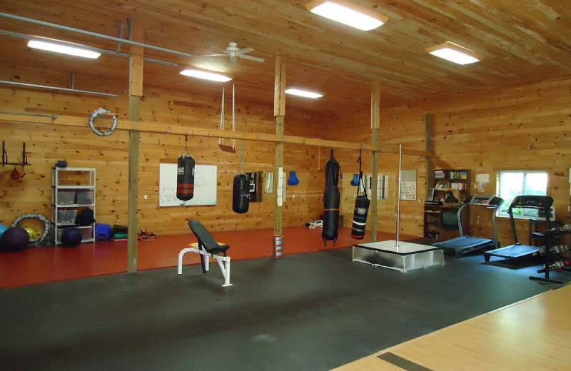 Fitness room at Elk Ridge Ranch.