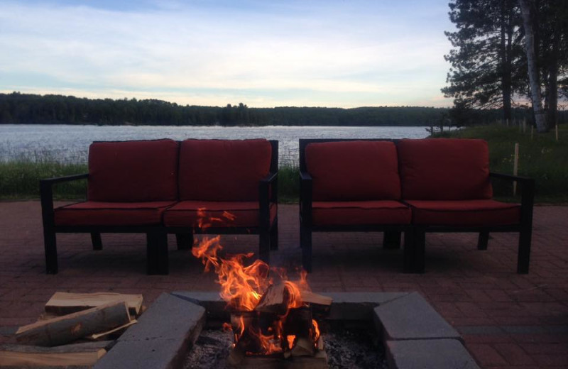 Fire pit at The Couples Resort.