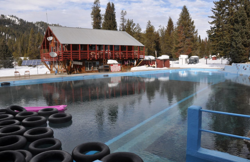 Natural Geothermal Hot Spring Pool at Silver Creek Plunge