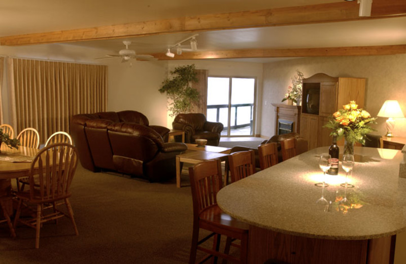 Suite interior at Adobe Resort.