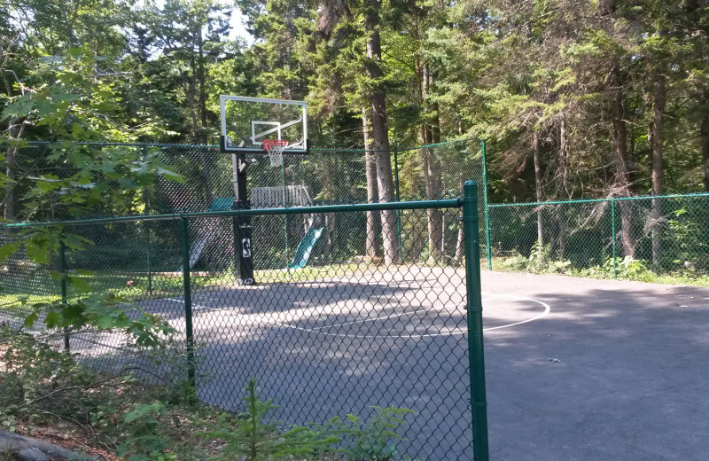 Basketball at Linekin Bay Resort.