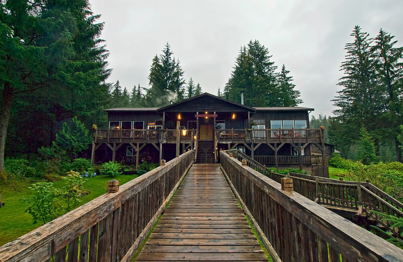 Exterior view of Yes Bay Lodge.