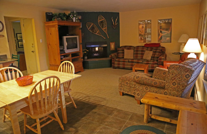 Rental living room at Range View Rentals.