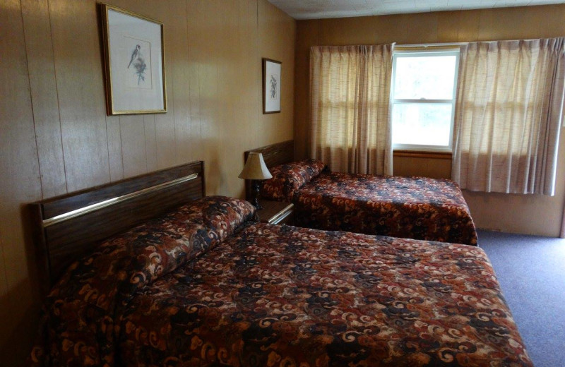 Guest room at Buckhorn Resort.