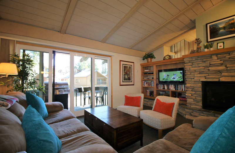 Guest room at Mammoth Estates.