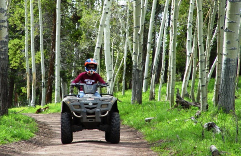 ATV riding at Pinewoods Resort.