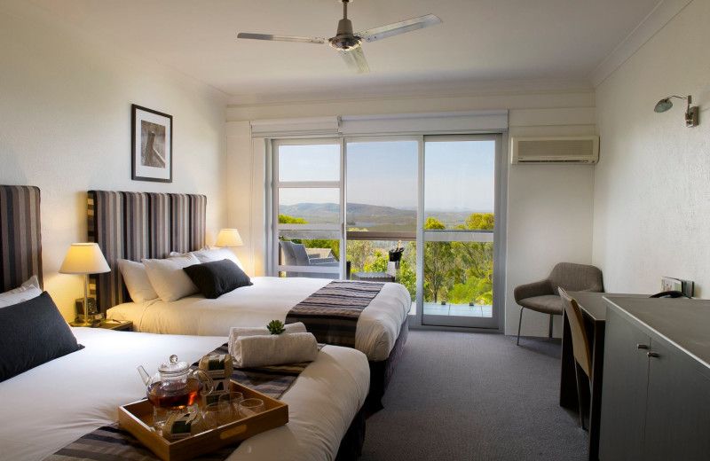 Guest room at Clear Mountain Health and Conference Centre.