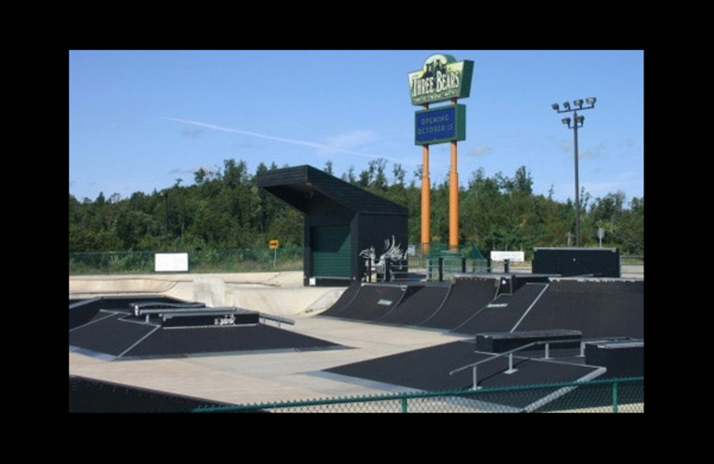 Skate park at Three Bears Lodge.