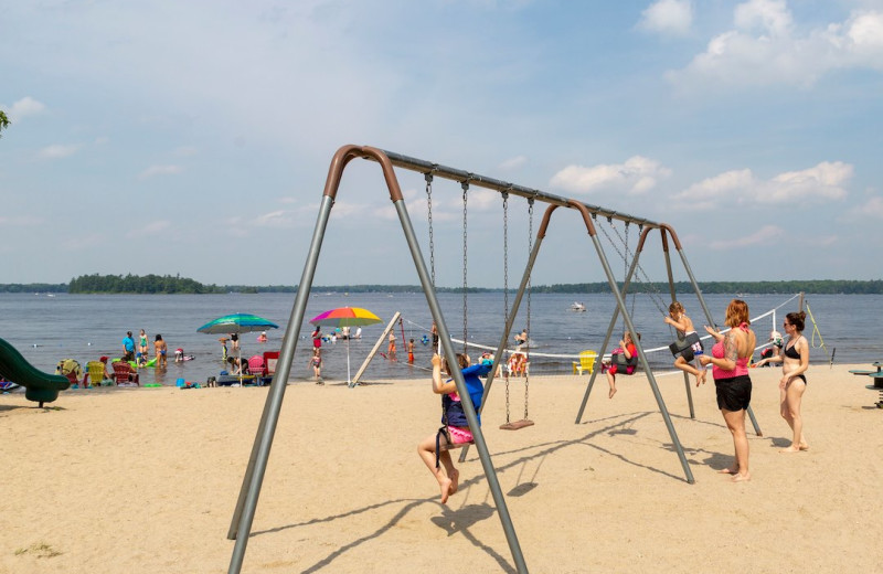 Swings at Great Blue Resorts- McCreary's Beach Resort.