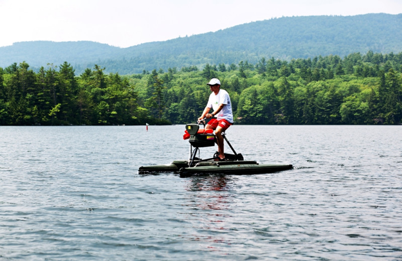 Paddle boat at Rockywold-Deephaven Camps.