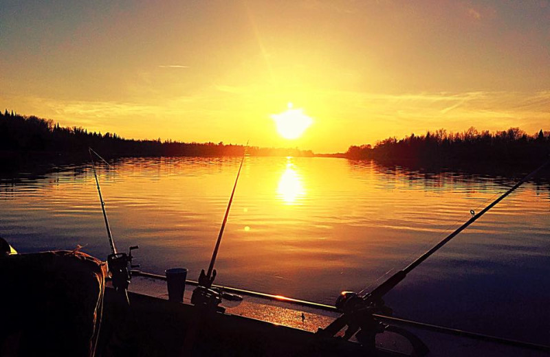 Lake sunset at Clementson Resort.