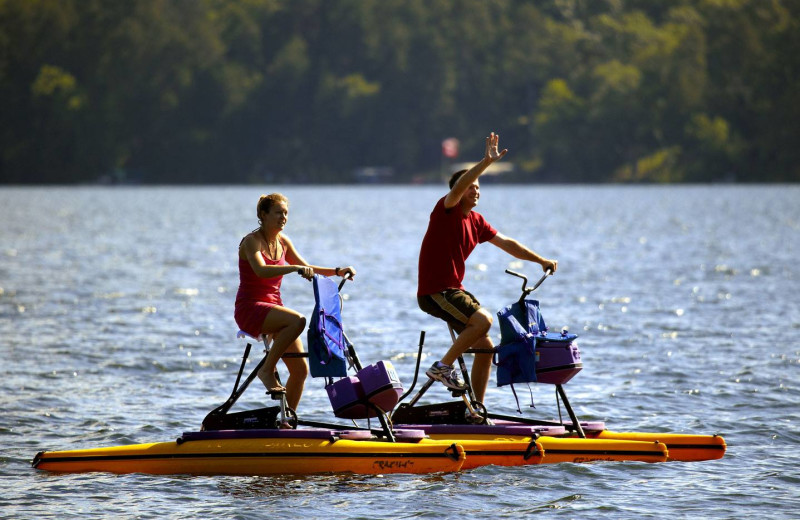 Boat bike at Cragun's Resort and Hotel on Gull Lake.