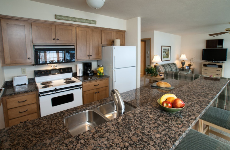 Kitchen view at Bay Shore Inn.