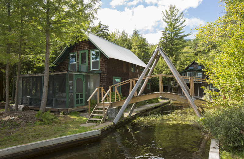 Cottage exterior at Palmer Point Cottages.