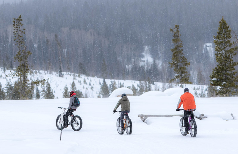 Fat biking at Vista Verde Ranch.
