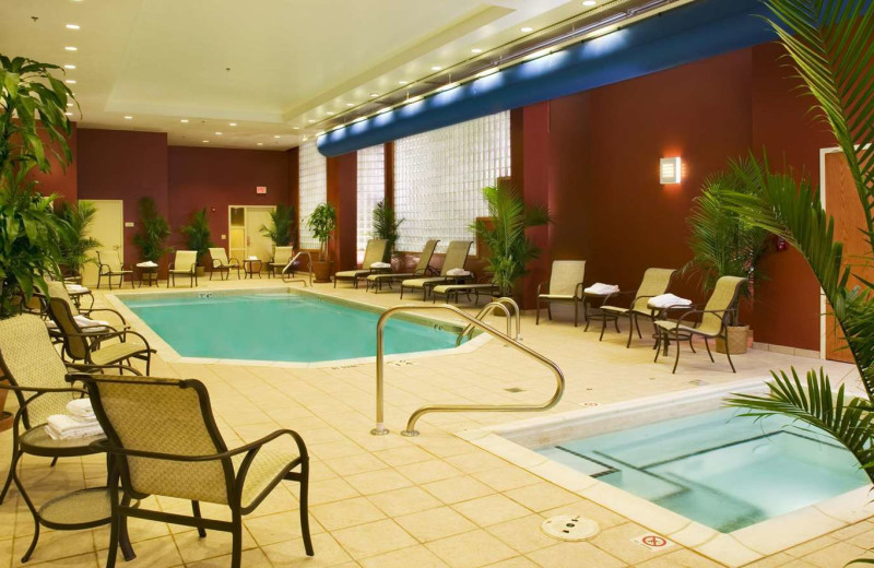 Indoor pool at Embassy Suites Winston - Salem.