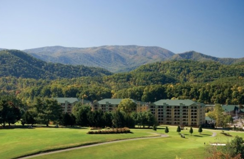 Mountain view at RiverStone Resort.