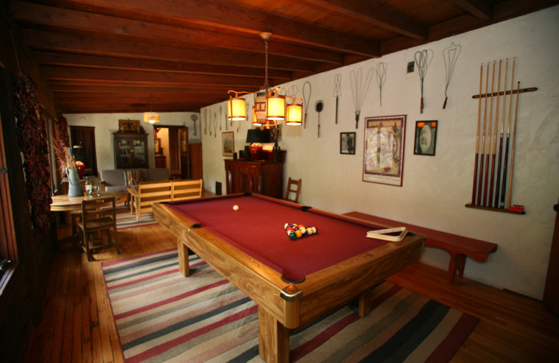 Cabin interior at Tumbling River Ranch.