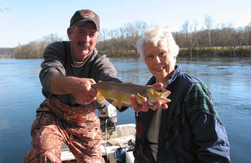 Fishing at Rainbow Drive Resort.