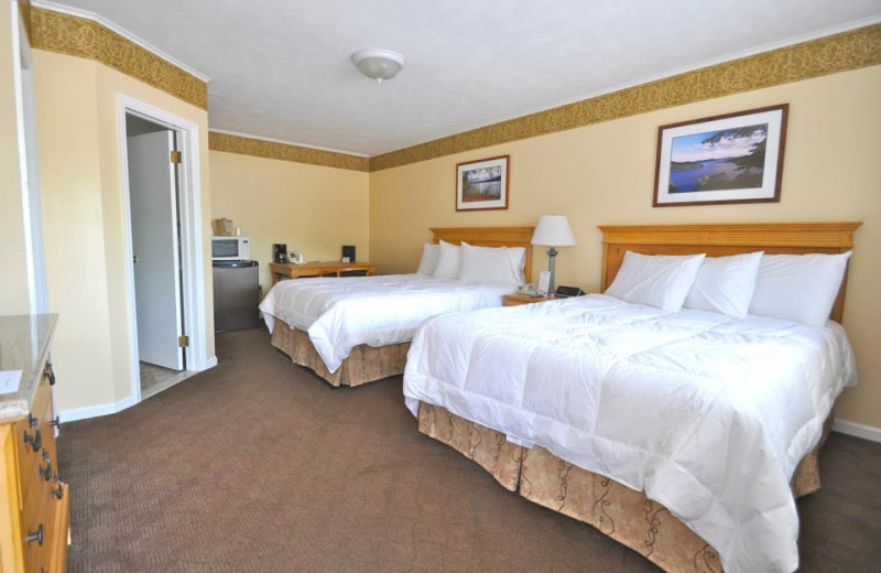 Guest bedroom at Marine Village Resort.