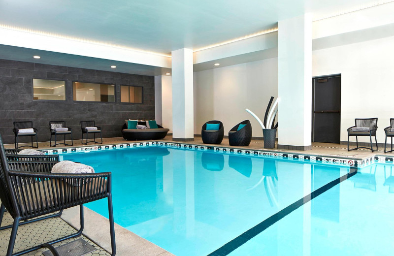 Indoor pool at The Depot Renaissance Minneapolis Hotel.