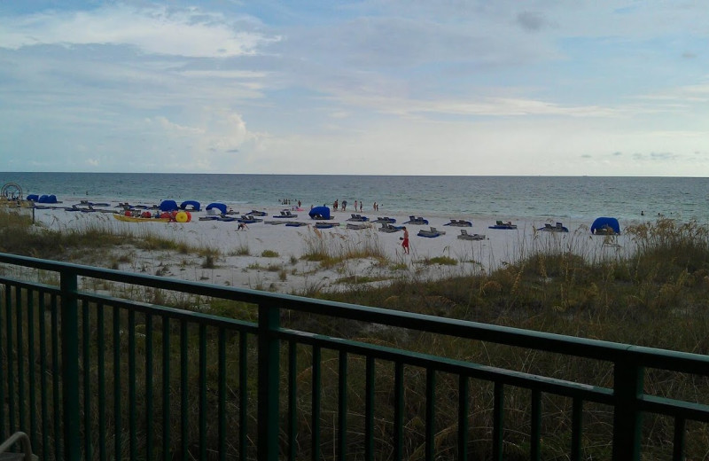 Balcony view at Vistas on the Gulf.