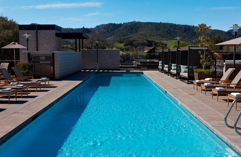 Outdoor pool at  Bardessono.