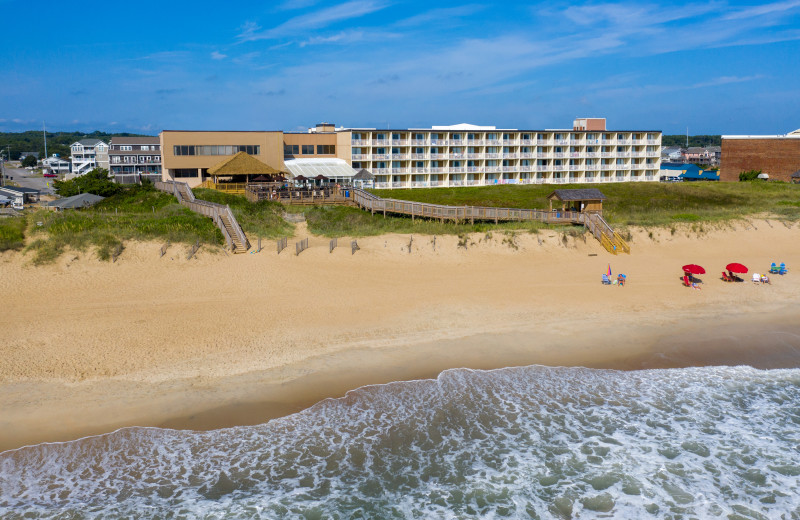 Exterior view of Ramada Plaza Nags Head Oceanfront.