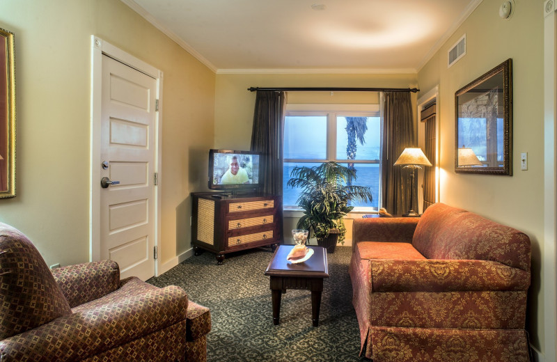 Guest room at The Lighthouse Inn at Aransas Bay.