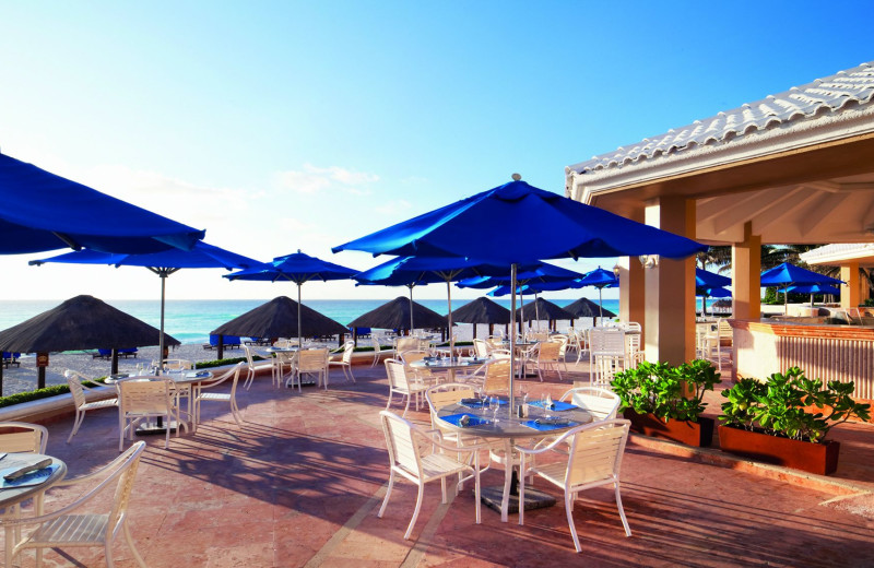 Patio at Ritz-Carlton Cancun.