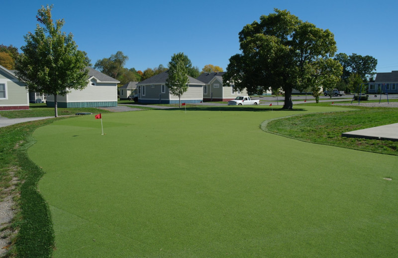 Golf course at Sandbanks Summer Village Cottage Resort.