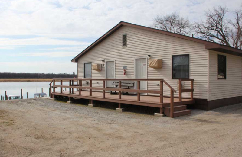 Cabin exterior at Ballard's Resort.