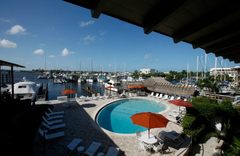 Outdoor pool at Cove Inn on Naples Bay.