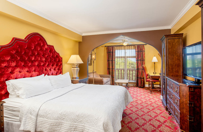 Guest room at Casa Monica Hotel.