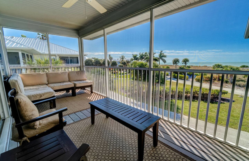 Rental balcony at Palm Island Resort.