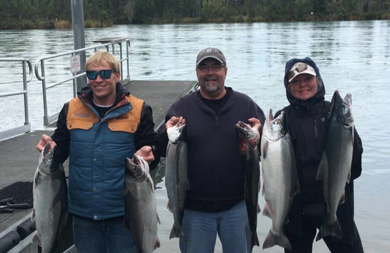 Fishing at  Alaska Legends Adventure Resort.