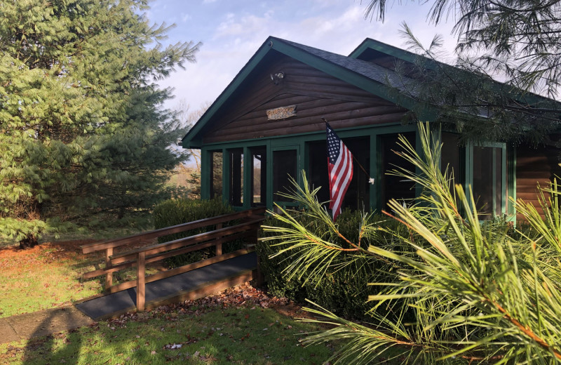 Cabin exterior at 1st Choice Cabin Rentals.
