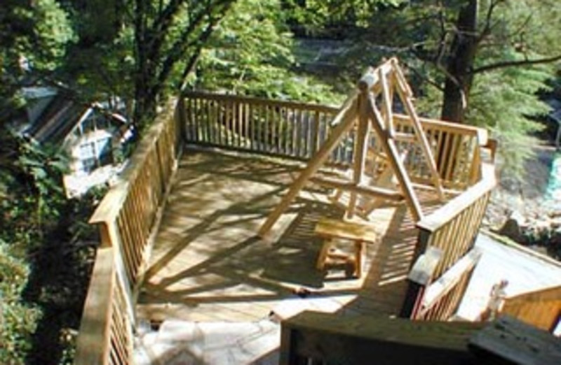 Deck View at Baskins Creek Cabin Rentals 