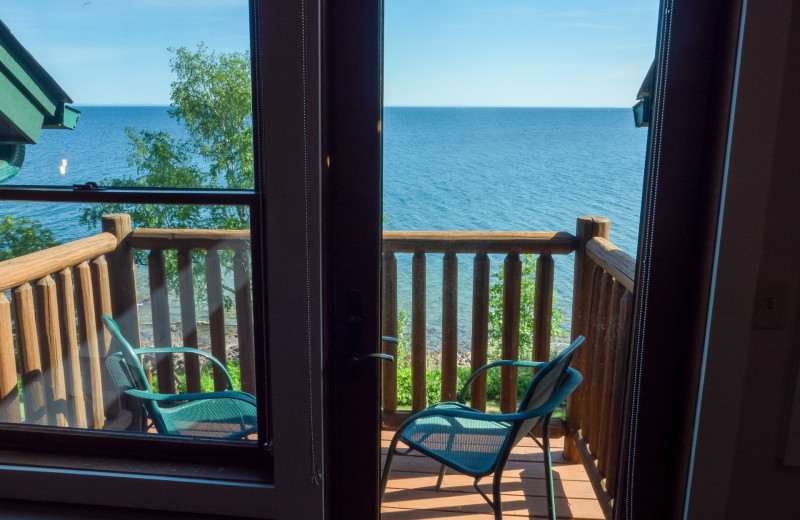 Guest balcony at Grand Superior Lodge.