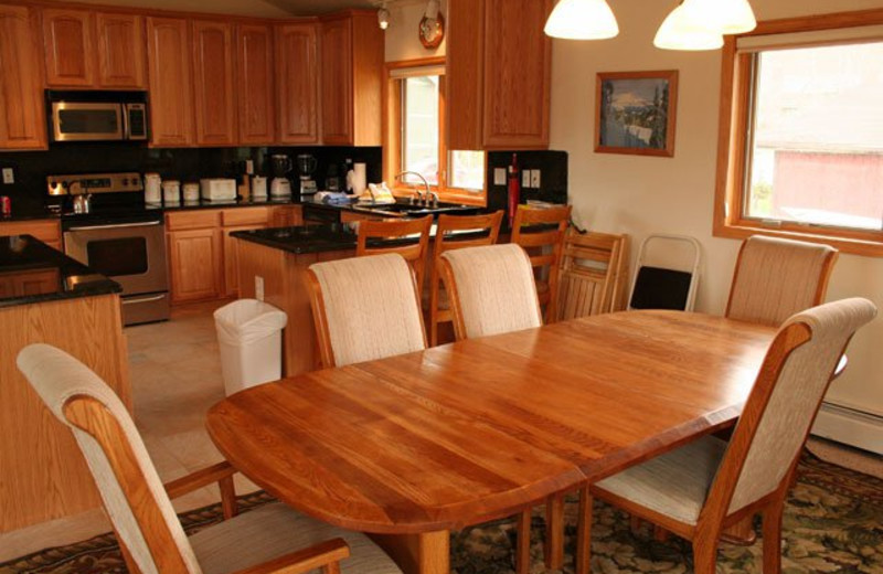 Vacation rental kitchen at Americana Resort Properties.