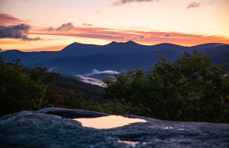 Sunset at Waterville Valley.