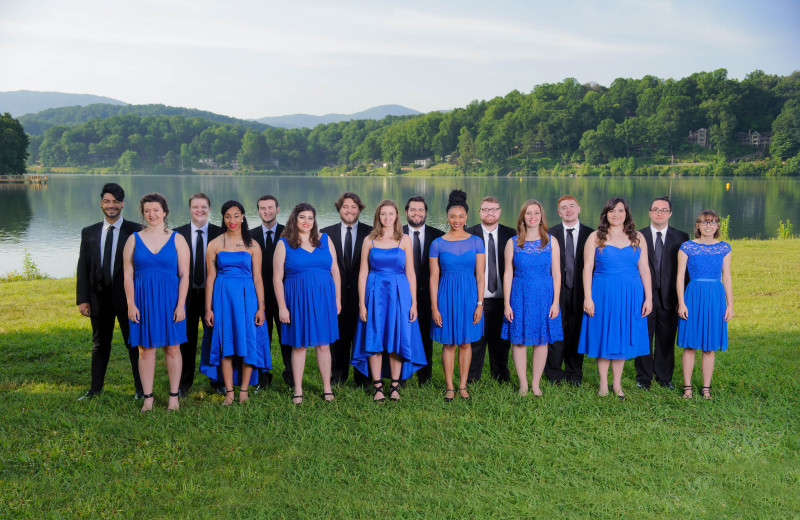 The Lake Junaluska Singers is a 16-voice, award-winning ensemble.