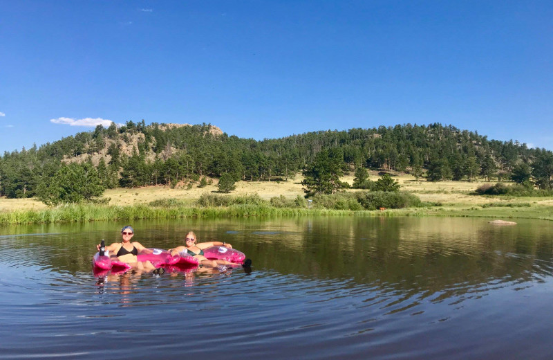 Swimming at Sundance Trail Guest Ranch.