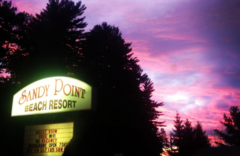 Exterior view of Sandy Point Beach Resort.