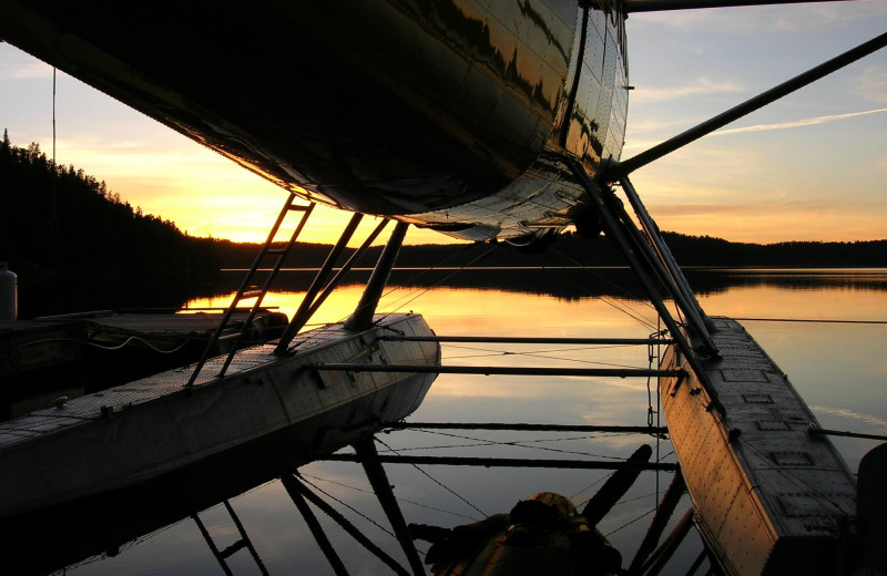 Plane on lake at Wilderness Air.