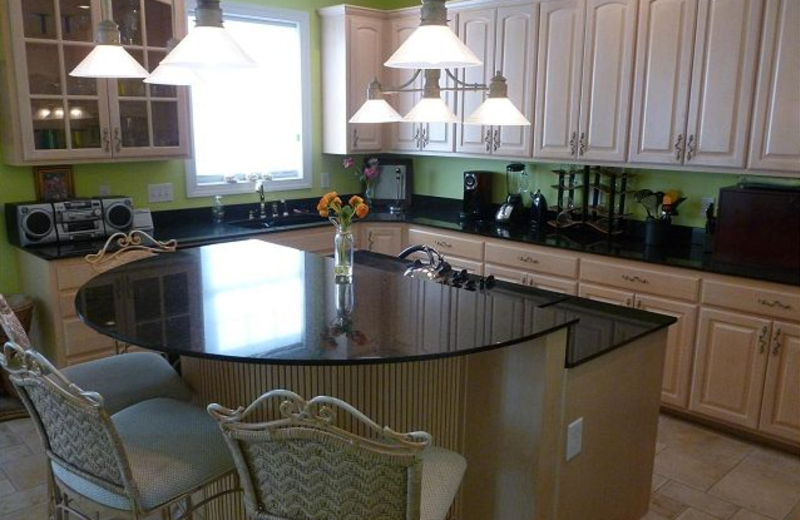 Vacation rental kitchen at Myrtle Beach Vacation Rentals.