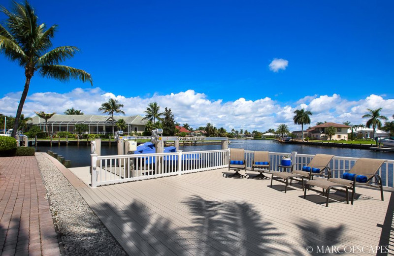Rental patio at Marco Escapes.